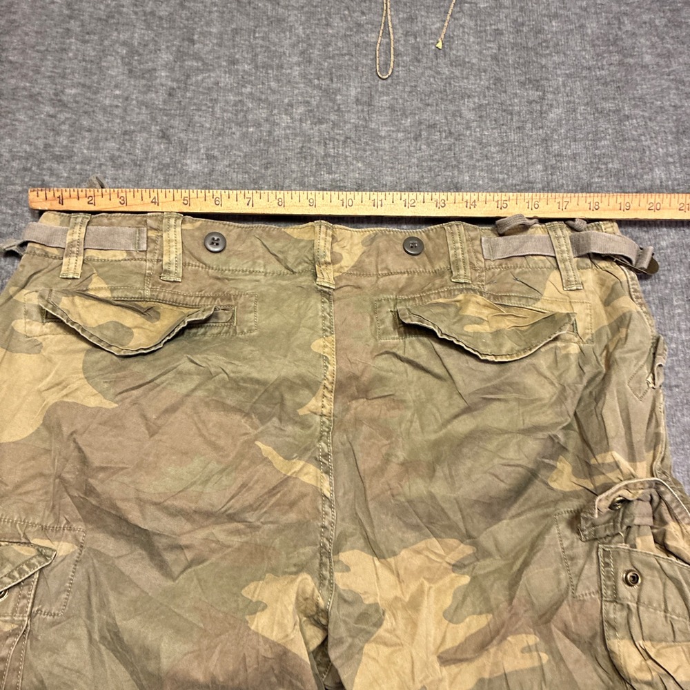 Vintage Gap Paratrooper Pants Mens 35x32 Camo 2009 Military Style Loose Straight - Picture 8 of 13